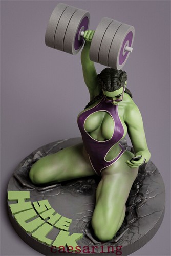 Figura Impresión 3D She Hulk Modelo Sin Pintar GK Kit en Blanco Escultura Nuevo En Stock - Imagen 3 de 16