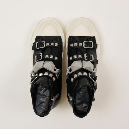 Zapatillas altas Ash Galaxy cadena tachonada negras talla 36EU/6US - Imagen 5 de 8