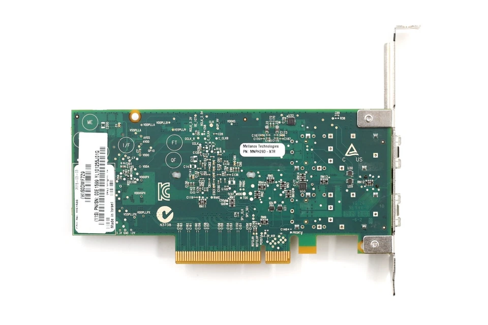 IBM Dual-Port 10GbE PCIe x8 RoCE SR SFP+ Network Adapter P/N: 00E1599 Tested - Image 4 of 4