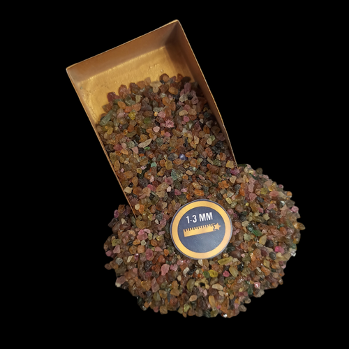 Natural Multi Tourmaline coarse Crushed Powder For Massage Use jewelry Making - Picture 10 of 17