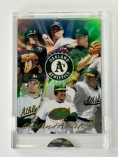 2004 ETOPPS OAKLAND A'S TEAM CARD HUDSON CHAVEZ LIMITED EDTION /2375 ENCASED