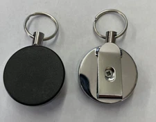 Stainless Steel Retractable Keychain Key Ring Recoil Heavy Duty 24" BUY2Get1free