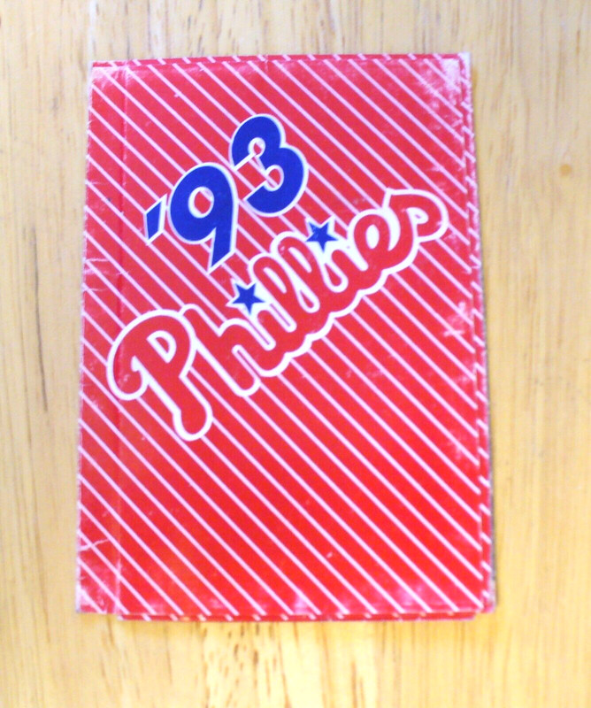 MLB - Philadelphia Phillies 1993 Pocket Schedule - GOOD