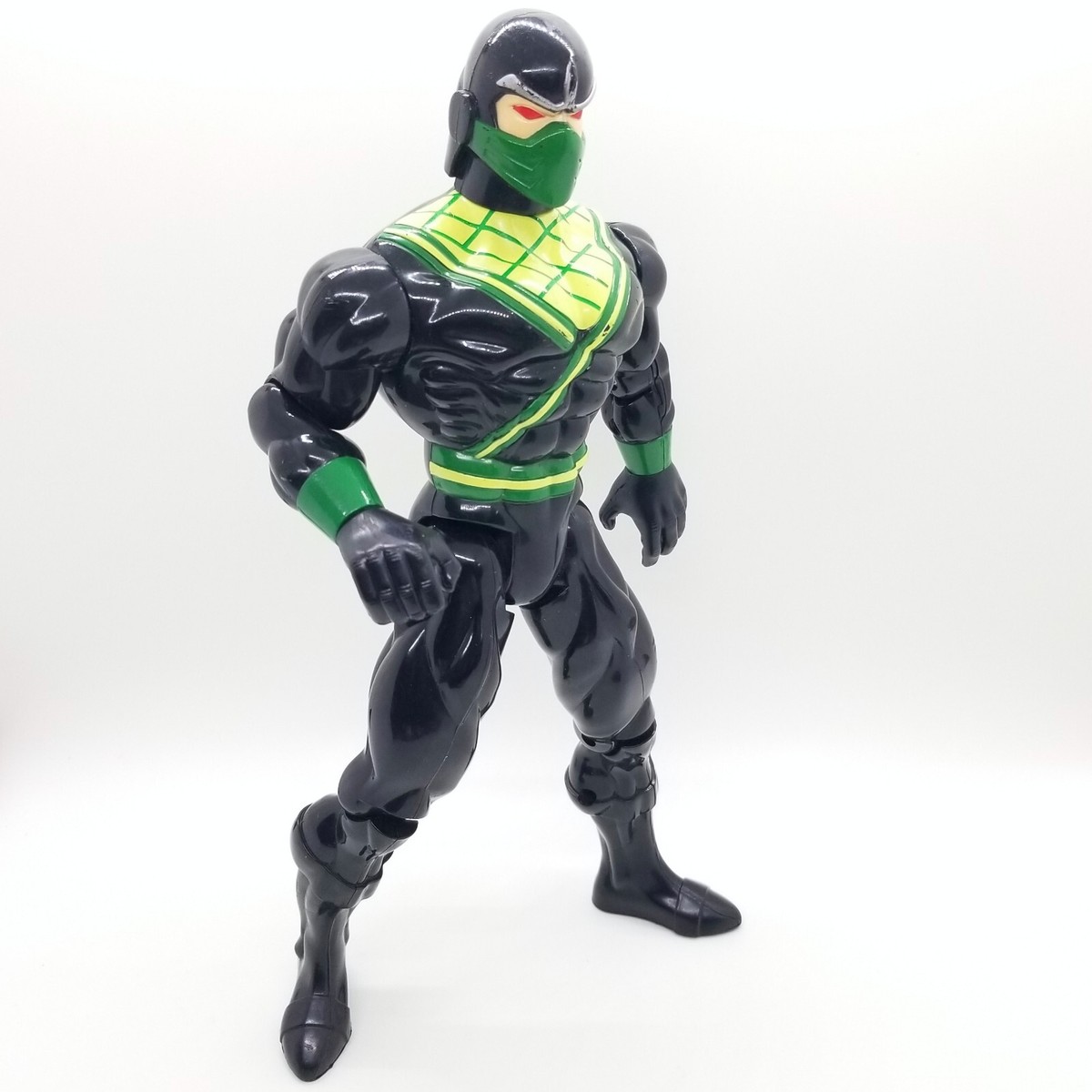 2001 Sunco Black & Green NINJA Warrior Articulating Action Figure