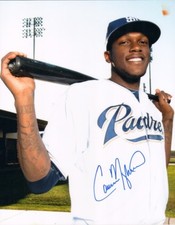 CAMERON MAYBIN SIGNED AUTO'D 11X14 PHOTO SAN DIEGO PADRES MARLINS BRAVES ASTROS