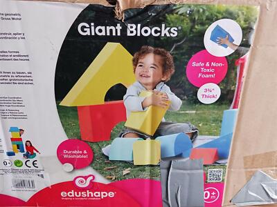 Edushape - Giant Blocks - 16 Stück - 2 Blöcke Beschädigt -- 6930/2600