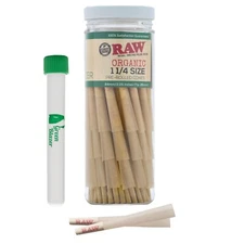 RAW Cones Organic 1 1/4 Size: 50 Pack 