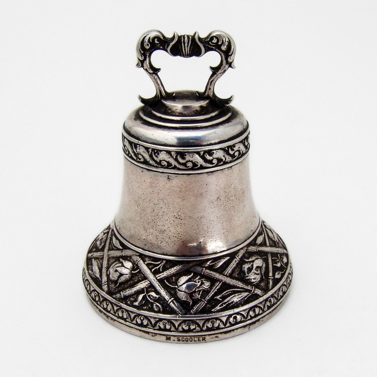 USS New Orleans Ship Dinner Bell Gorham Sterling Silver 1899 USS New Orleans Ship Dinner Bell Gorham Sterling Silver 1899