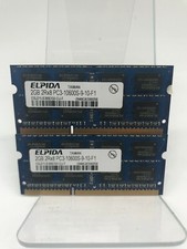 4GB 2x2GB 2Rx8 PC3-10600S DDR3 204pin SODIMM RAM Laptop Memory Elpida