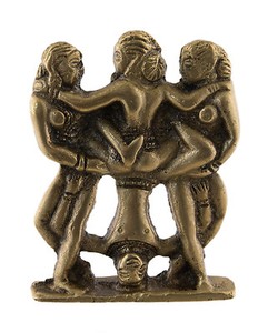 Figurine Bas reflief erotique Kamasutra en laiton Inde Betise ...