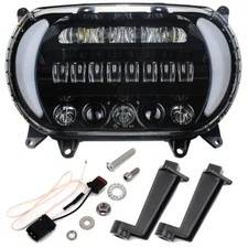 for Harley Road Glide 2015-2024 DRL LED Projection Headlight Turn Signal Lamp