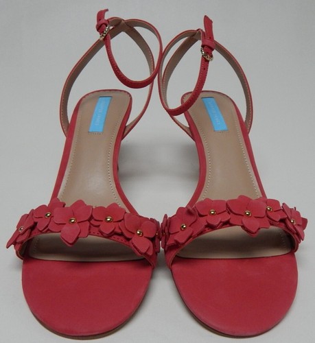 Draper James Alice Size US 8.5 M EU 39 Women's Floral Heeled Sandals Bright Red - Picture 3 of 10