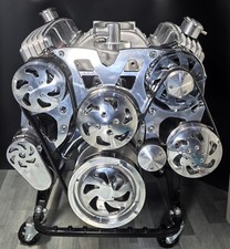 Small Block Chevy Aluminum Complete Serpentine Kit Front Drive System Sbc350 Swp