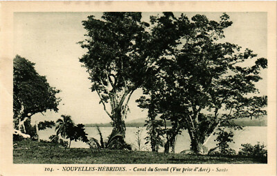 PC CPA NEW HEBRIDES, PACIFIC, CANAL DU SECONT, SANTO, Vintage Postcard (b19182)
