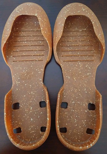 VANS Speckled Gum Soles ONLY Mens 12 Camel Brown & White Shoe Protection NEW