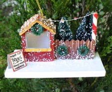Cody Foster Super Cute Fresh Cut Trees Lot Putz House Christmas Ornament New