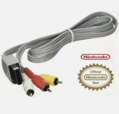 その他 Wii Genuine Original Nintendo Wii U AV A/V Composite Cable RVL