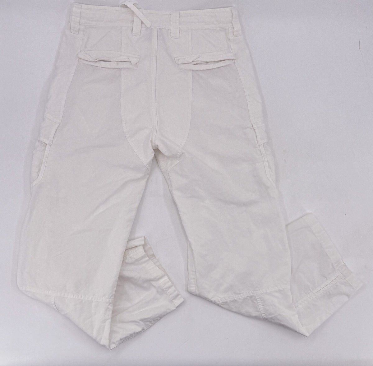 Armani Exchange Cargo Pants Womens 30 White Linen Cotton