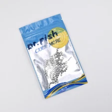 Dr.Fish Stainless Steel Bead Chain 20/50pcs 4 Balls Stainless Steel Catfish 