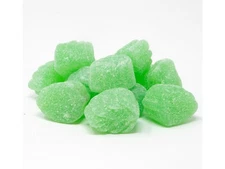 Zachary 5 lb SPEARMINT LEAVES Jelly Chewy Sanded Gummy Gummi Mint Candy BULK