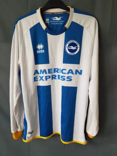 Brighton and Hove Albion Home Shirt 2013. Medium 42 Original Long Errea Football
