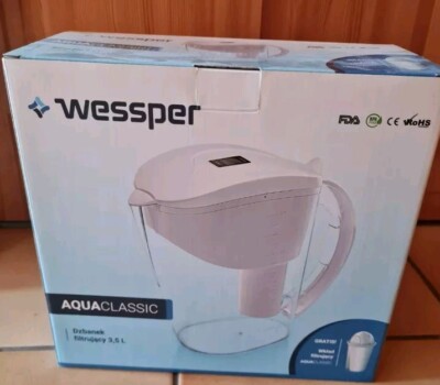 Wessper Wasserfilter AquaClassic + 1 Filterkartusche komp AQUACLASSIC 3,5l Weiß