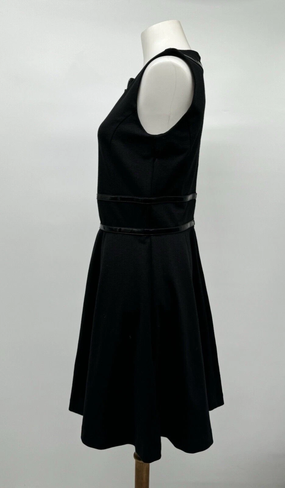 Mini Abito Michael Kors Taglia 4 Nero Senza Maniche Data Notte Stravagante Designer