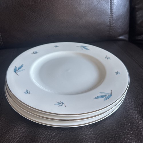 Syracuse Celeste China DINNER PLATES 10 1/4" Made in America Mint SET OF 3