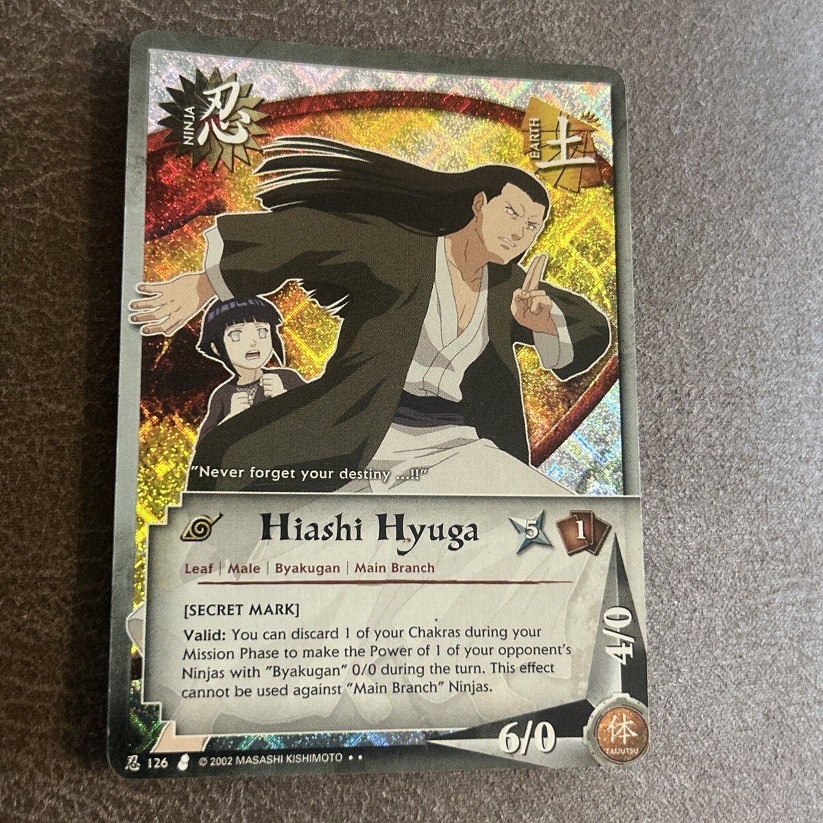 HYUGA コレクションセット Hiashi Hyuga Ccg Naruto Diamond Holo Rare Nm/lp #126 | eBay