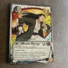 Hiashi Hyuga Ccg Naruto Diamond Holo Rare Nm/lp #126