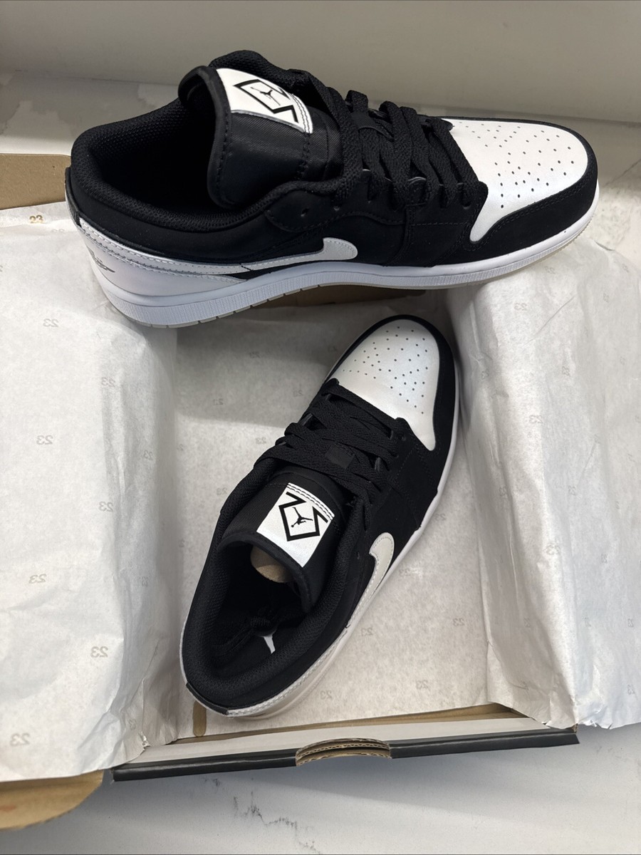 Nib Nike Air Jordan Low SE Diamond Shorts Black White Size