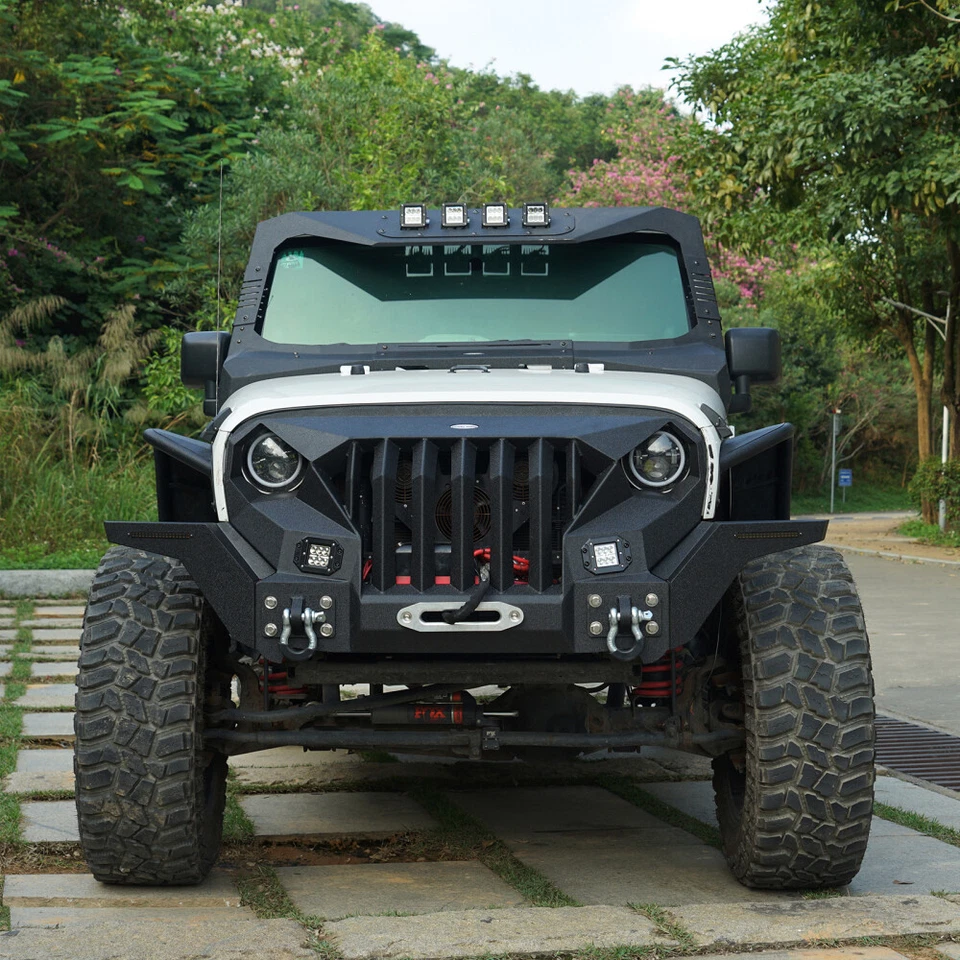 MADMAX FRONT GRILLE BUMPER OR REAR BUMPER W/LED LIGHT FOR JEEP WRANGLER JK 07-18 - Image 3 of 4