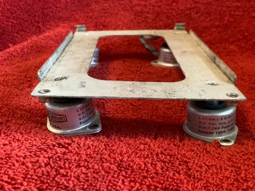 MOUNTING TRAY AND BARRY MOUNTS P/N 071-4025-01 KING KG 102A DIRECTIONAL GYRO - Picture 3 of 6