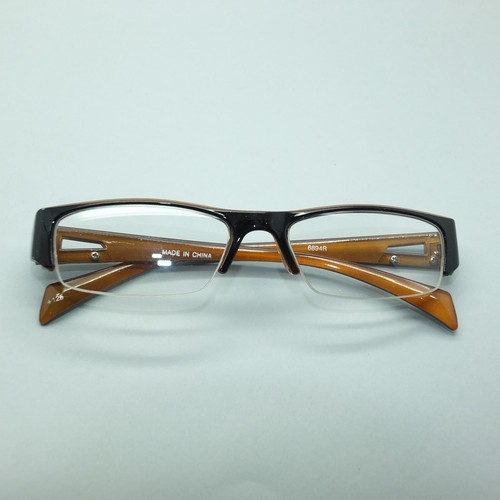 Bold Boss Chunky Red Black Top Frame Invisible Lens Reading Glasses +3.00 Lens - Picture 4 of 4