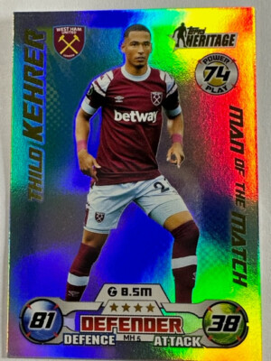 Topps Match Attax UCL Extra 22/23 Heritage West Ham United Thilo Kehrer