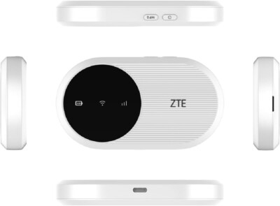 ZTE U10 Mobiler Router Hotspot 4G WiFi CAT4  287Mbps für bis zu 32 Geräte weiss