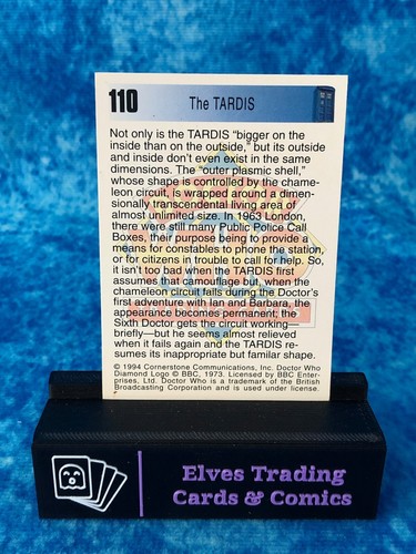 Doctor Who Series One 1 SINGLE Non-Sport Trading Card by Cornerstone 1994 - Picture 208 of 208