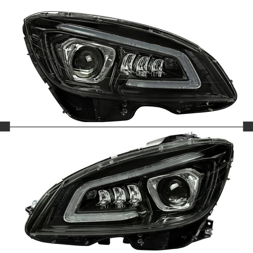 LED Headlight For 2007-2010 Mercedes Benz W204 C-Class C300 C350 Left+Right Lamp - Picture 6 of 12