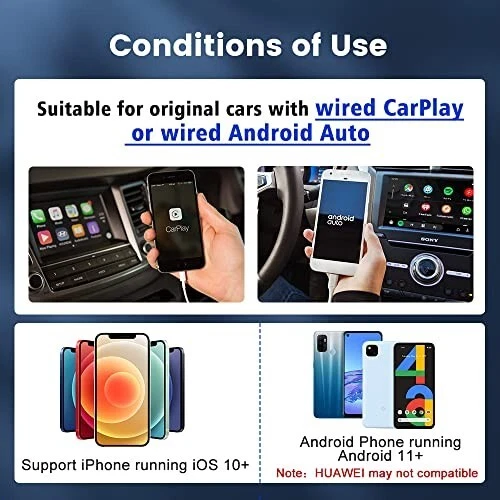 CarlinKit 5.0 Wireless CarPlay/Android Auto Adapter, Plug & Play, Dual Channel - Picture 5 of 17