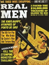 11743.Decor Poster.Room Wall art interior design.Retro Pulp mag cover Real Men