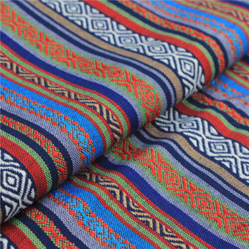Stripe Tribal Ethnic Cotton Fabric DIY Upholstery Curtain Table Cloth By Meter - Bild 18 von 20
