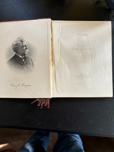Poems by Henry C. Hayden - Hardcover - 1890 - Good - Picture 2 of 3