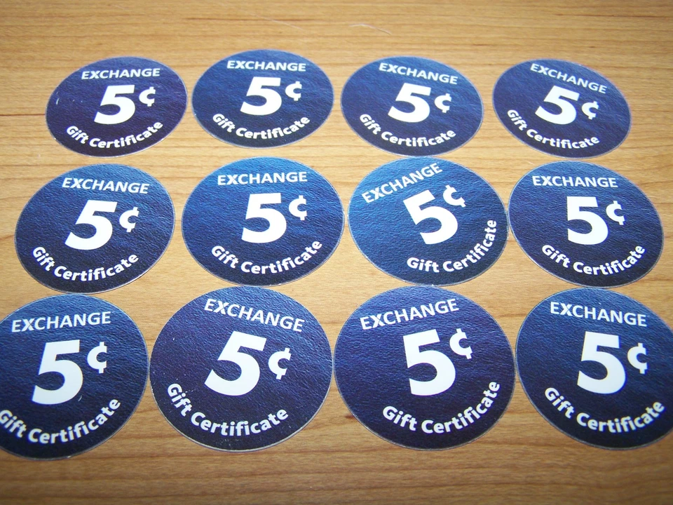 15th Print 5 Cents set About Uncirculation AAFES pogs 2011 - Image 2 of 3