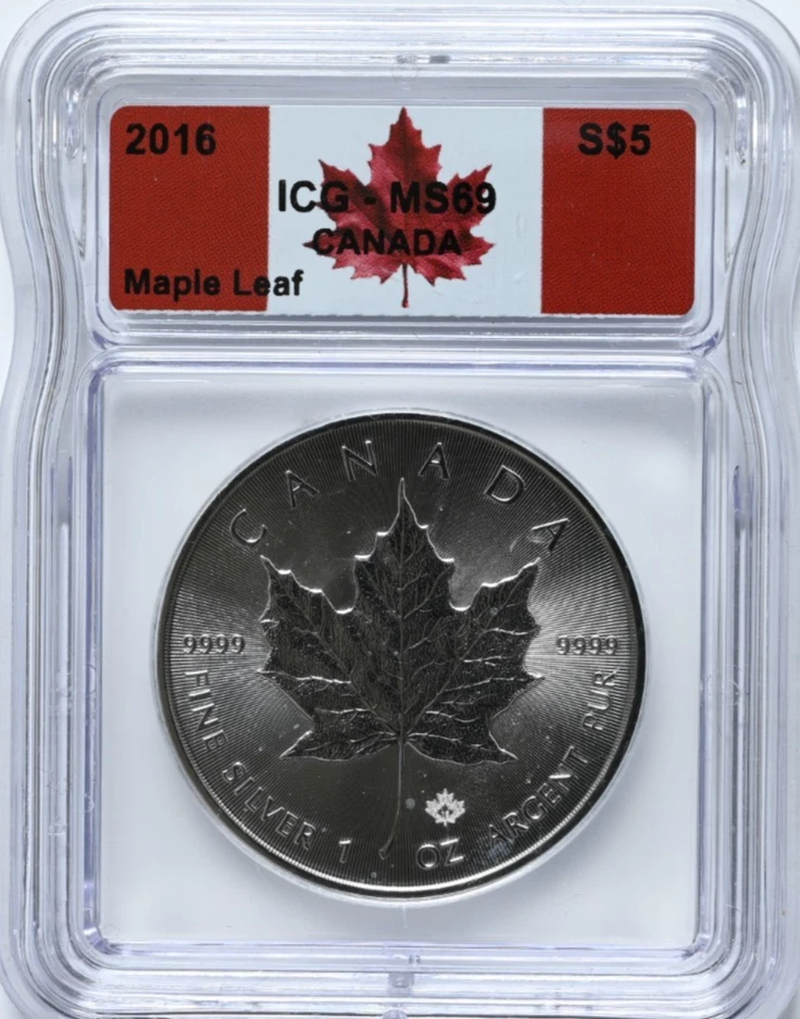 Canadian Maple Leaf MS 69 Silver Bullion Coins for sale | eBay