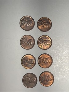 1941p, 1944p+d, 1946d, 1950d, 1951d, 1957d, 1958d Uncirculated Wheat Pennies !!!