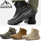NORTIV 8 Men Military Boots Motorcycle Boots Combat Boots Tactical Work Boots