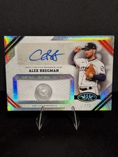 2025 Tier One Autographed Jumbo BUTTON Relic ALEX BREGMAN #’d /5 🔥 ASTROS CUBS