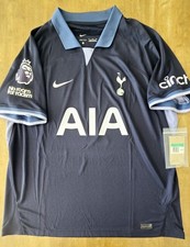 2023/24 Nike Tottenham Hotspur #7 H M SON Stadium Away Soccer Jersey Size XL