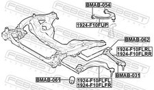 Für FEBEST 1924-F10FUP UPPER FRONT CONTROL ARM AUDI A4