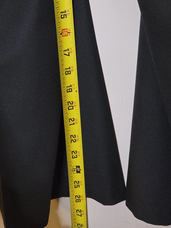 Calça social masculina Haggar ajuste reto 36X29 calças lisas cinza carvão trabalho - Imagem 3 de 4